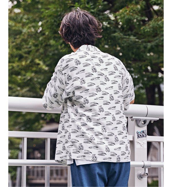 Paris Saint-Germain「【隈 研吾 &times; Paris Saint-Germain】グラフィックプリント オープンカラーシャツ」|シャツ・ブラウス|