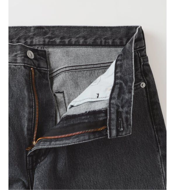 EDIFICE「Levi&rsquo;s(リーバイス) 別注 Baggy Wide Leg デニムパンツ ASH BLACK（L30）」|デニム|