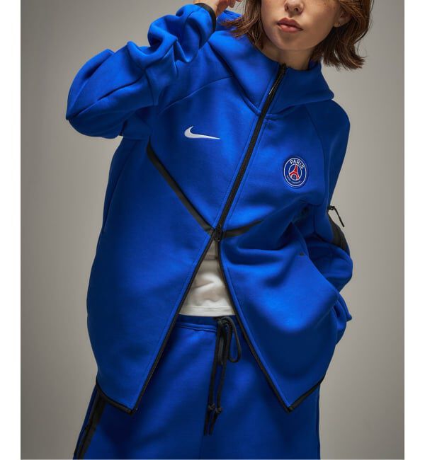 Paris Saint-Germain「【NIKE / ナイキ】PSG M NK TCH FLC FZ WR HOODIE」|パーカー|ネイビー
