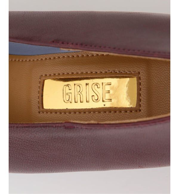 GRISE「《追加 / WEB+一部店舗限定》GRISE6cmレザーオブリークハイバンプパンプス」|パンプス|
