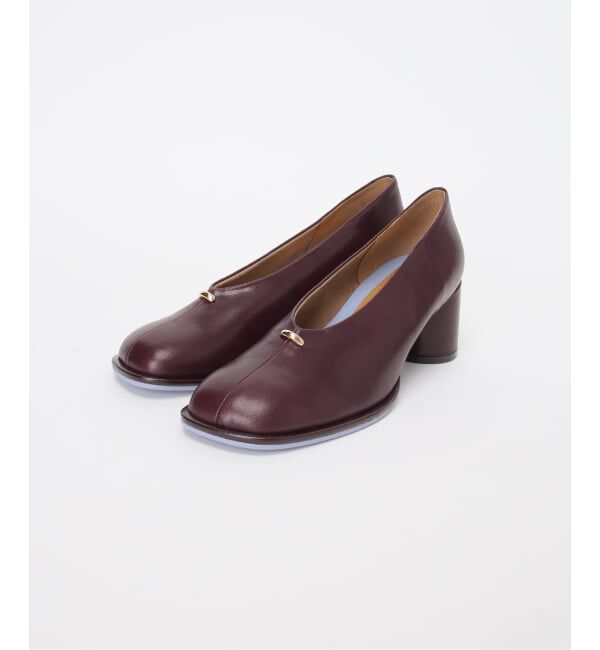 GRISE「《追加 / WEB+一部店舗限定》GRISE6cmレザーオブリークハイバンプパンプス」|パンプス|