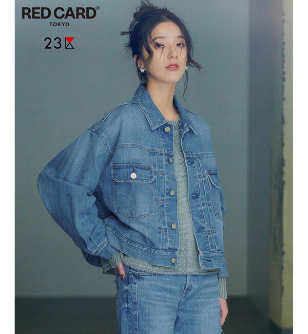 23区「【Oggi3月号掲載/RED CARD TOKYO&times;23区】ショート丈 デニム ジャケット」|デニムジャケット|ﾗｲﾄﾌﾞﾙ