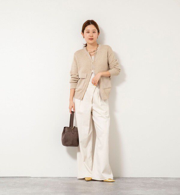 Rie Miller「【RM denim】リネン混ラップワイドパンツ」|その他|