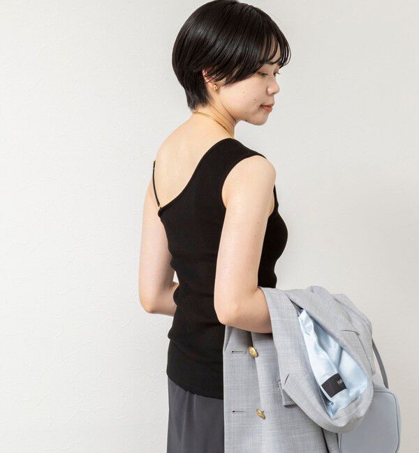 NOLLEY'S sophi「ウォッシャブルカップ付ワンショルタンクトップ」|タンクトップ|