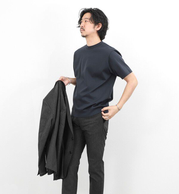 NOLLEY'S goodman「《ビジカジ対応》シルケットスムース クルーネックドレスTシャツ 26SS」|Tシャツ・カットソー|
