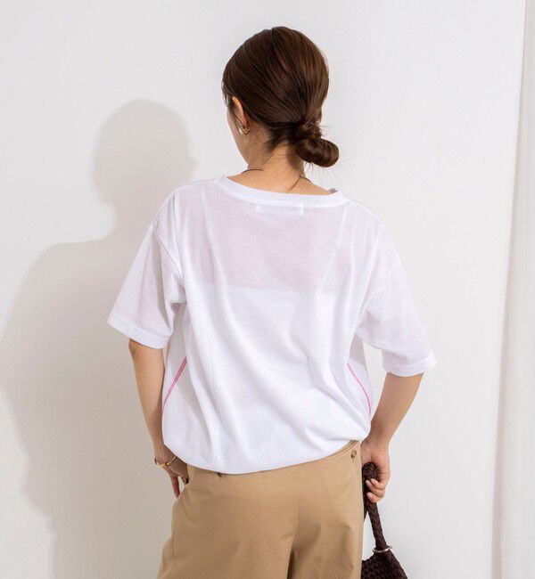 Rie Miller「ウォッシャブルドローストTシャツ」|Tシャツ・カットソー|