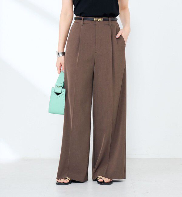 NOLLEY'S sophi「ウォッシャブル強撚ツイルワイドパンツ」|その他|
