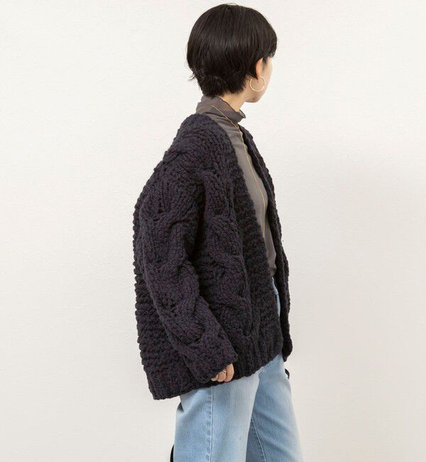 NOLLEY'S sophi「【IRONING/アイロニング】cable rough cardigan」|カーディガン|