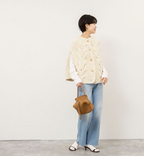 NOLLEY'S sophi「【IRONING/アイロニング】long cable cape」|ニット・セーター|