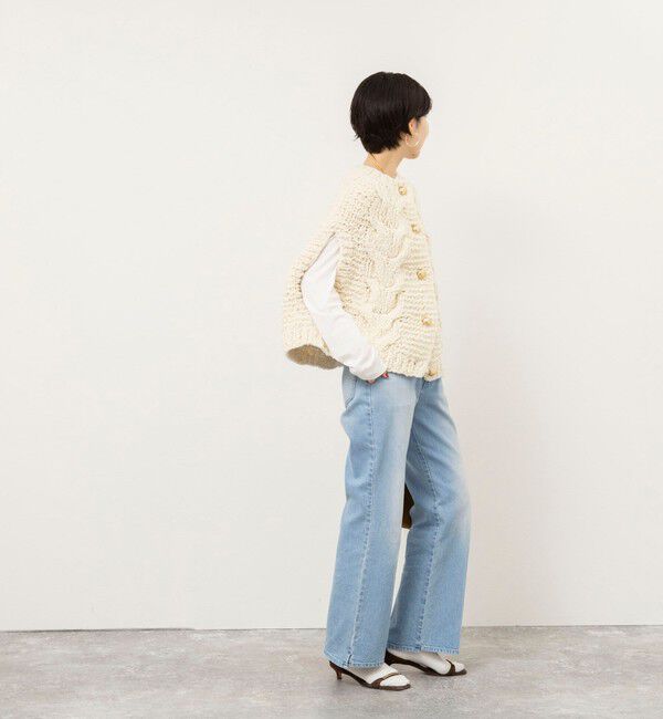 NOLLEY'S sophi「【IRONING/アイロニング】long cable cape」|ニット・セーター|