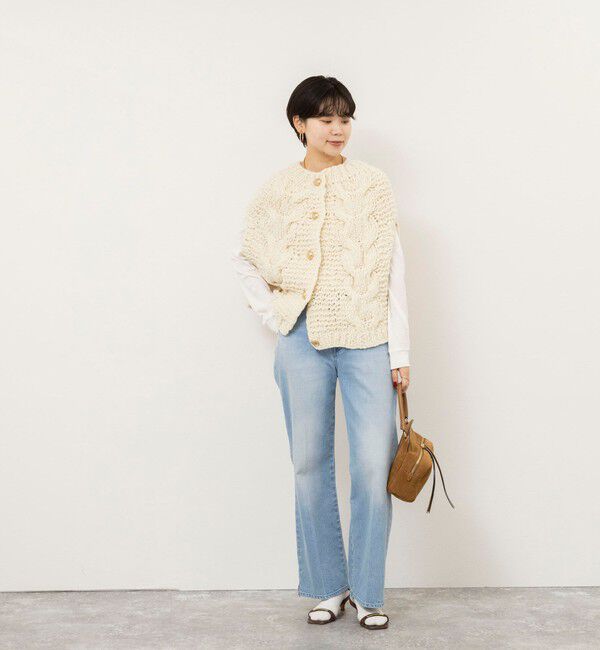 NOLLEY'S sophi「【IRONING/アイロニング】long cable cape」|ニット・セーター|