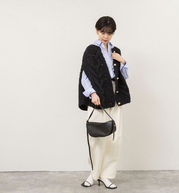 NOLLEY'S sophi「【IRONING/アイロニング】long cable cape」|ニット・セーター|