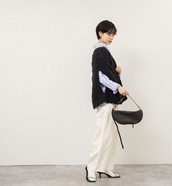 NOLLEY'S sophi「【IRONING/アイロニング】long cable cape」|ニット・セーター|
