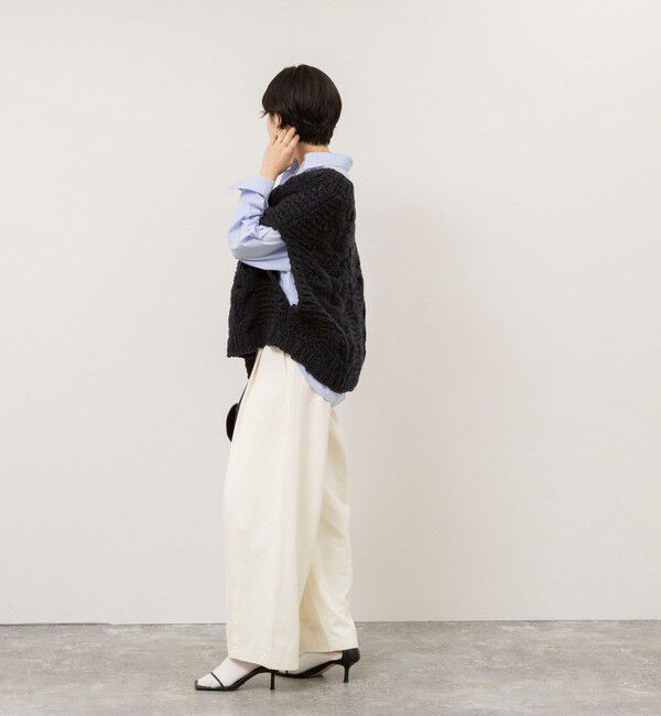 NOLLEY'S sophi「【IRONING/アイロニング】long cable cape」|ニット・セーター|