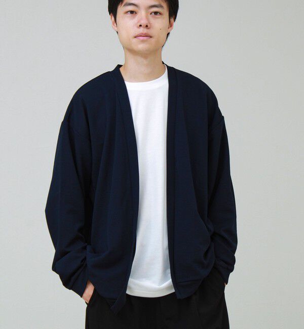 GLOSTER「【Tシャツとカーデの2点セット】ライトリップルKinagashiレイヤードカーディガン」|カーディガン|