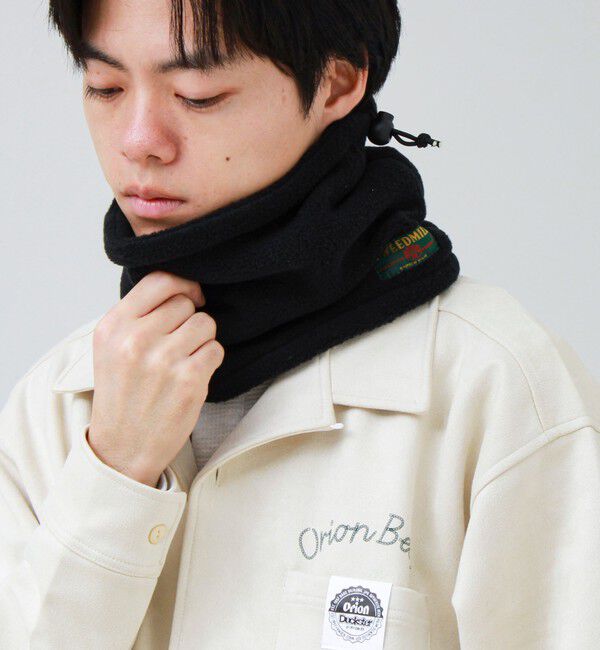 GLOSTER「【TWEEDMILL/ツイードミル】フリースネックウォーマー」|その他|ブラック