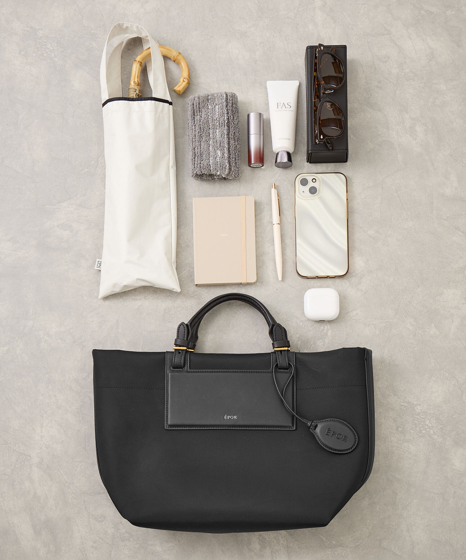 E'POR「【E'POR】BOAT BAG Medium/撥水・軽量・26SS新色」|トートバッグ|