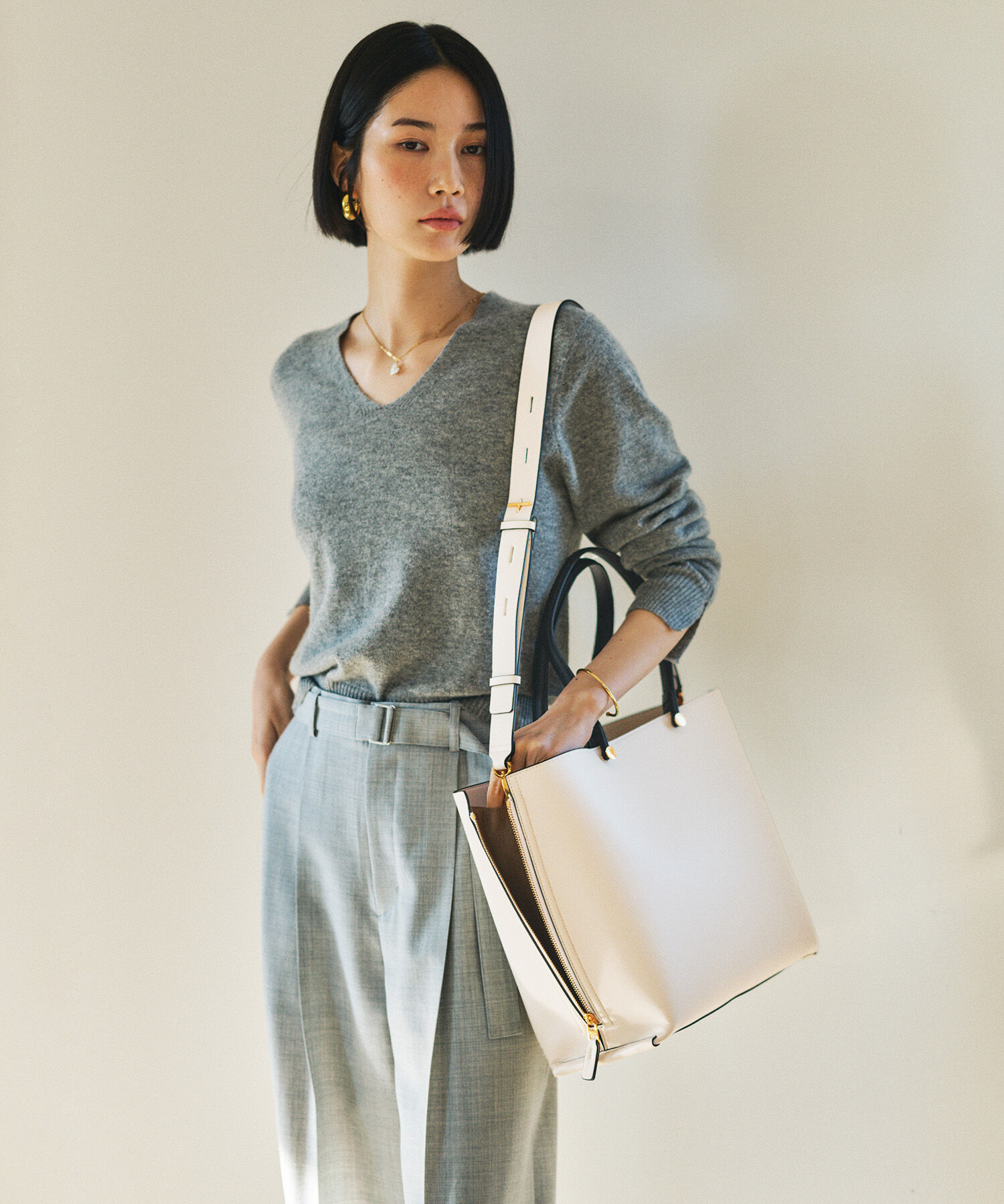 E'POR「【E'POR】Y BAG Wide/A4対応・通勤・26SS」|トートバッグ|