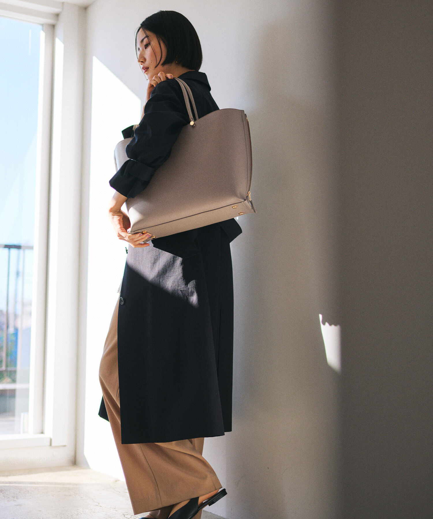 E'POR「【E'POR】Y BAG Wide/A4対応・通勤・26SS」|トートバッグ|