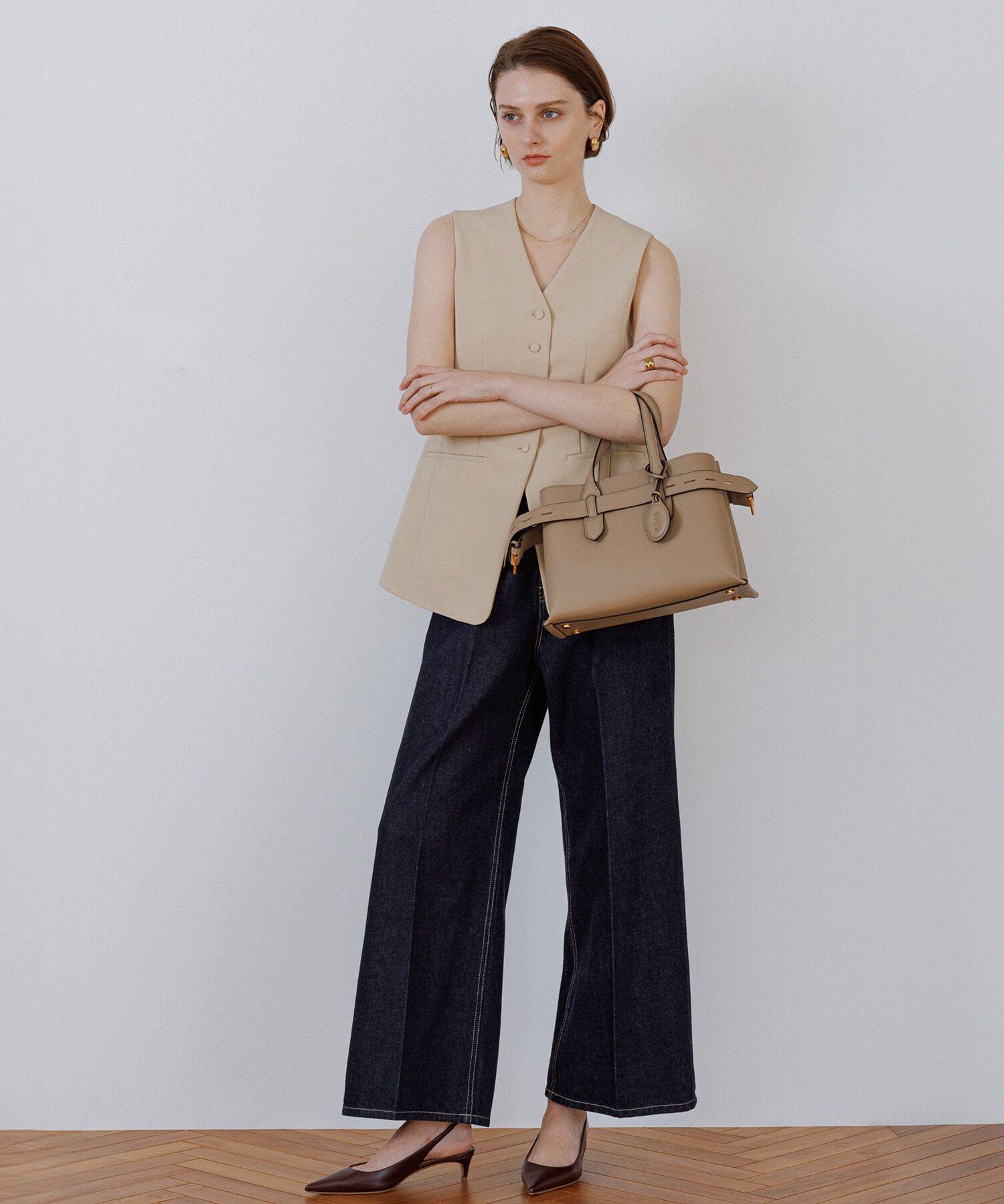 E'POR「【E'POR】A BAG Medium/通勤・26AW」|ハンドバッグ|