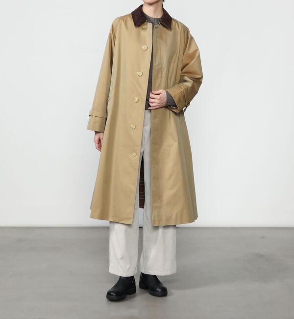 GYMPHLEX「Gymphlex | ベルテッドバルマカーンコート WOMEN」|ダッフルコート|BEIGE
