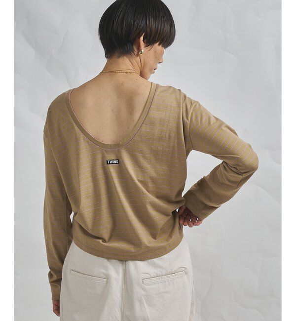 GEMINI「【GEMINI】バックシャンボーダーカットソー」|Tシャツ・カットソー|
