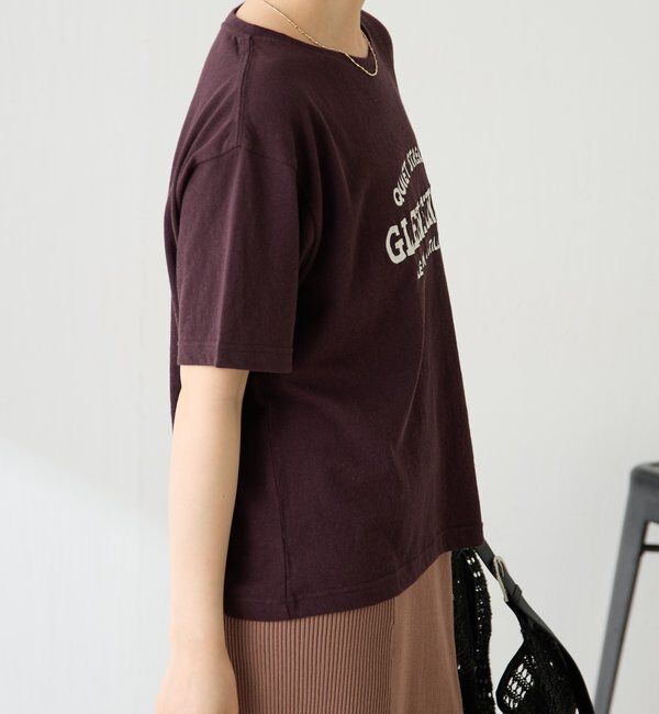  「カレッジ風ロゴTシャツ」|Tシャツ・カットソー|