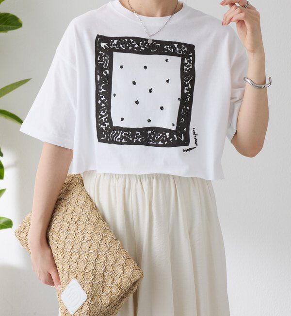  「【manipuri/マニプリ別注】プリントTシャツ」|Tシャツ・カットソー|