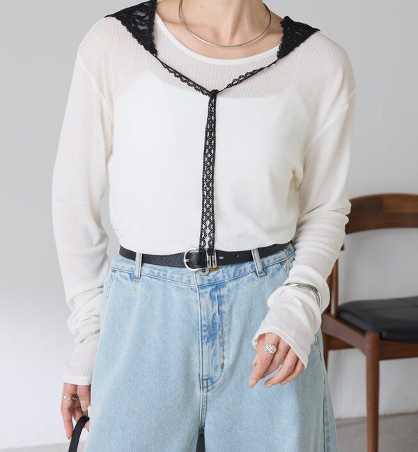  「【芋生悠&times;Q.anosコラボ】スリングセットカットソー」|Tシャツ・カットソー|ホワイト