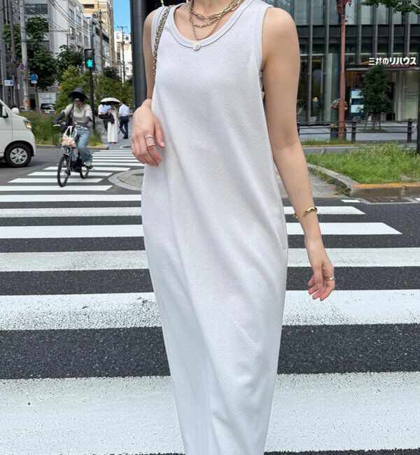  「【全骨格細見え】ブークレーダンボールタンクワンピース」|ワンピース|