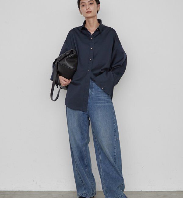  「《WEB限定リバイバルアイテム/累計販売１万枚達成》サテンBIGシャツ」|シャツ・ブラウス|