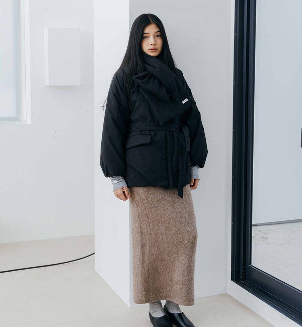  「〈NUE〉マフラーSET中綿コート」|その他|