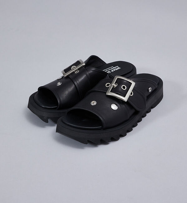 alfredoBANNISTER「【WRAP SHOES】ライダースバックル ボリュームソール スライドサンダル」|サンダル|