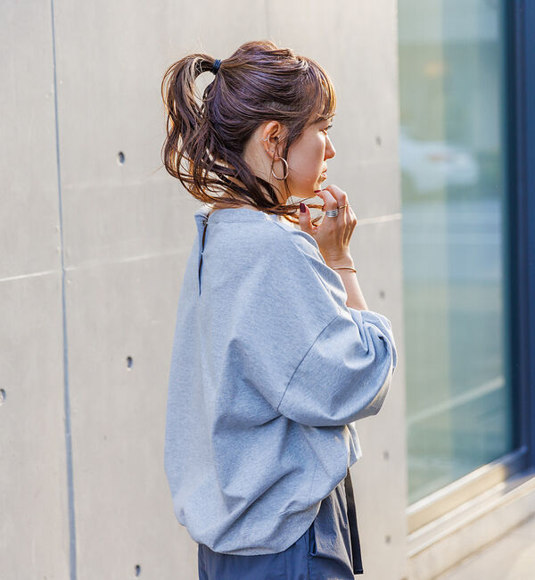 Rouge vif「ゆるシルエットバックヘンリーカットプルオーバー」|Tシャツ・カットソー|