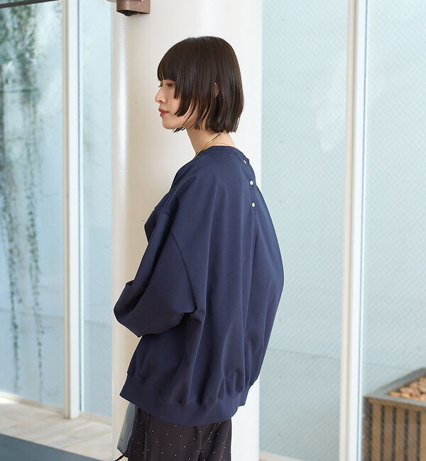 Rouge vif「ゆるシルエットバックヘンリーカットプルオーバー」|Tシャツ・カットソー|