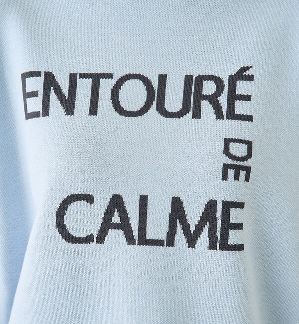Rouge vif「【2026SS新作】ジャガードロゴニット ENTOURE DE CALME」|ニット・セーター|