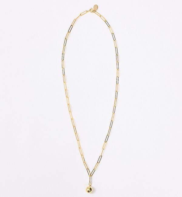 Rouge vif「【Chibi Jewels/チビ・ジュエルズ】ボールレクタングルチェーン/ゴール」|ネックレス|