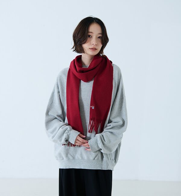 Rouge vif「【BARBOUR/バブアー】プレーンラムウールスカーフ / マフラー / ウール」|マフラー|