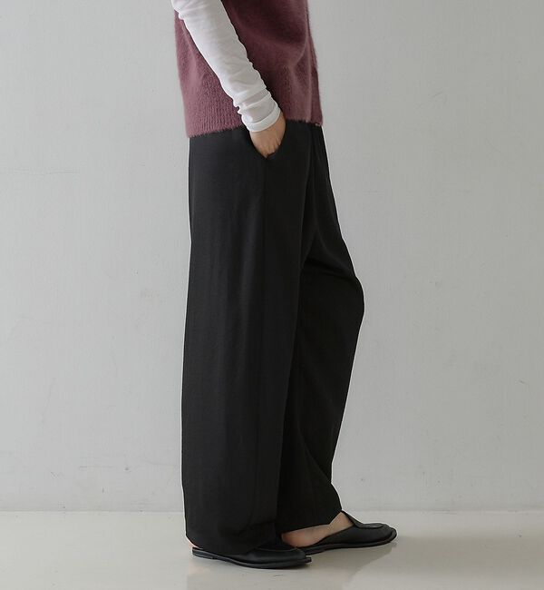 qualite「ジョーゼットサテンワイドパンツ」|その他|