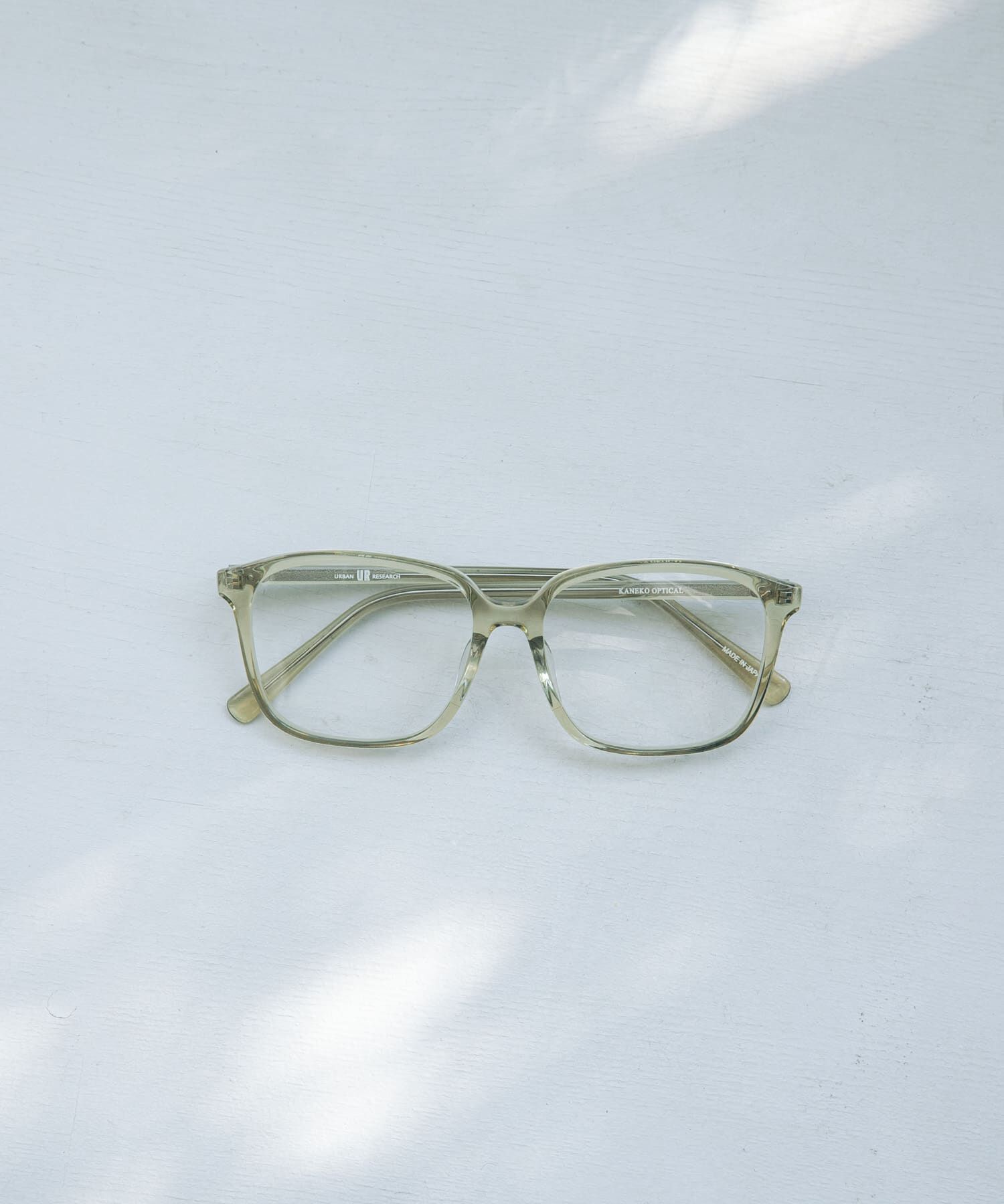 URBAN RESEARCH「『別注』KANEKO OPTICAL&times;URBAN RESEARCH　スクエアクリアUVレンズ」|メガネ|