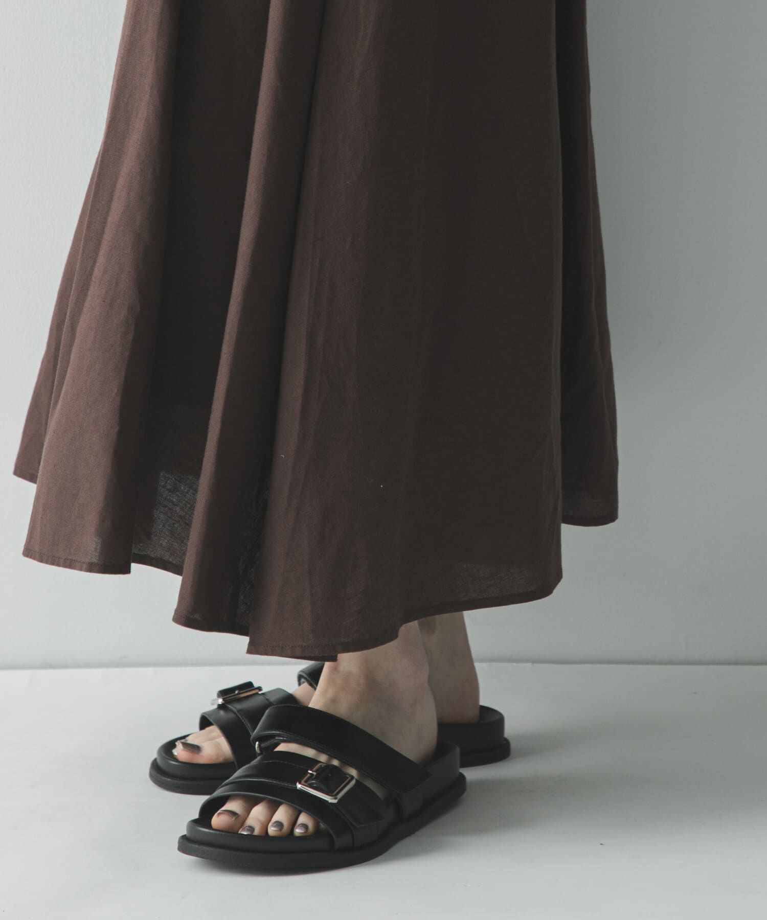 URBAN RESEARCH「リネンコットンギャザースカート」|スカート|