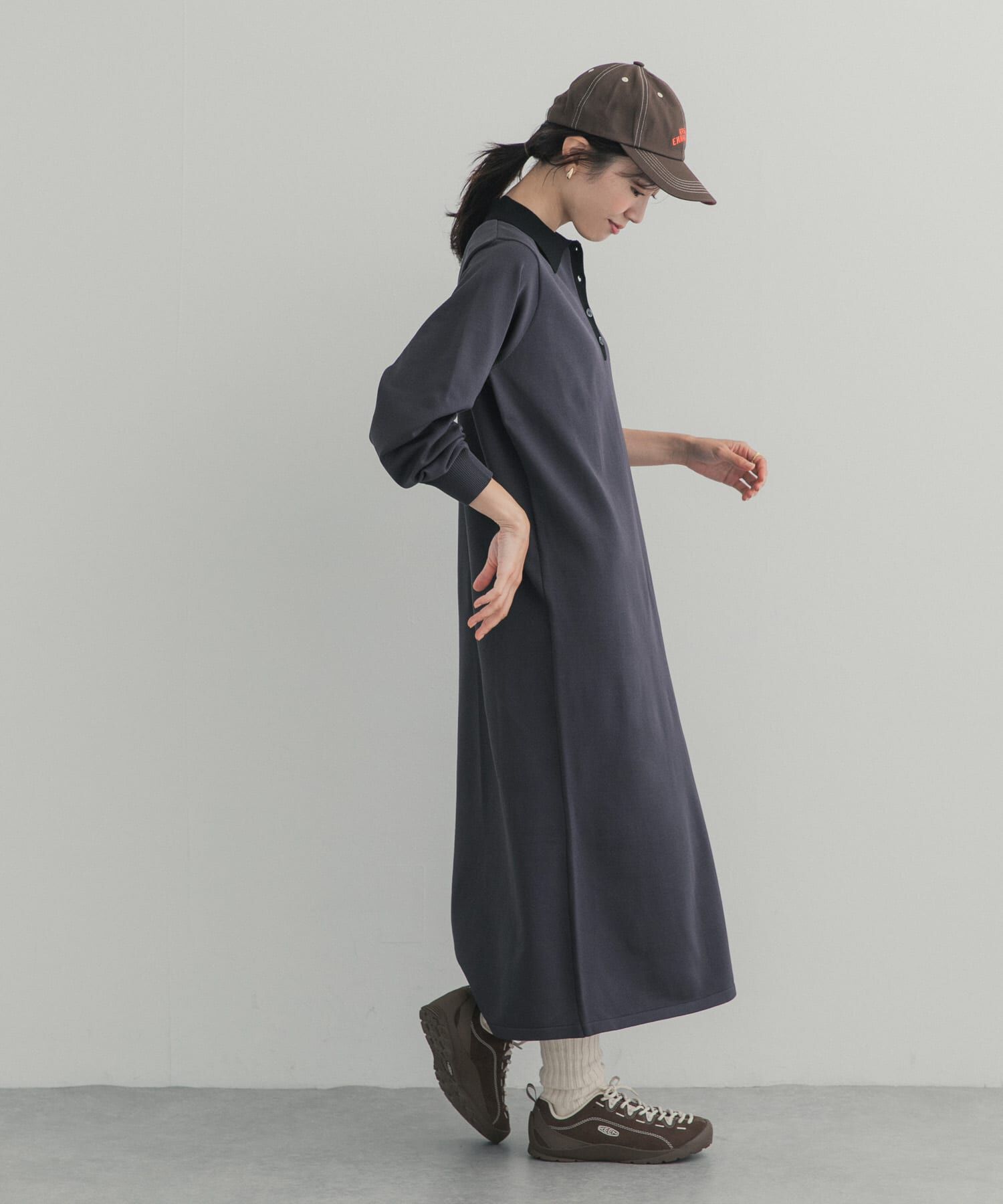 URBAN RESEARCH DOORS「バイカラーニットワンピース」|ワンピース|