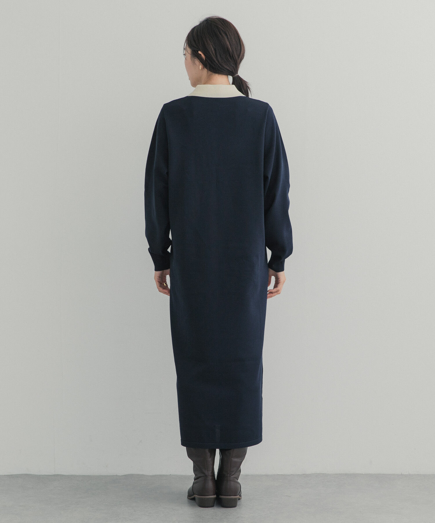 URBAN RESEARCH DOORS「バイカラーニットワンピース」|ワンピース|