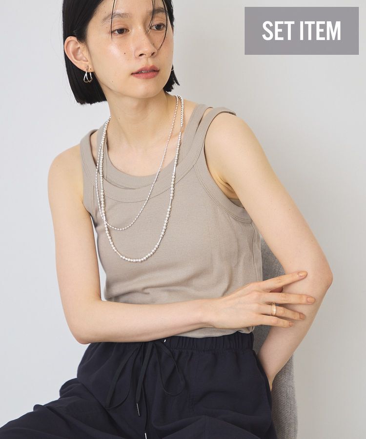 AMERICAN HOLIC「【2点セット・吸水速乾・抗菌防臭】シアーリブタンクトップ」|インナー|