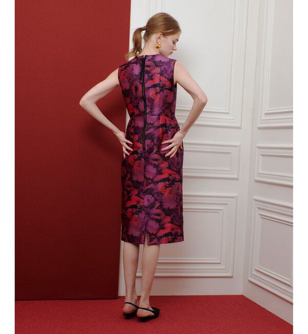 LOULOU WILLOUGHBY「【LOULOU WILLOUGHBY】LIMONTA ジャガードノースリワンピース」|ワンピース|