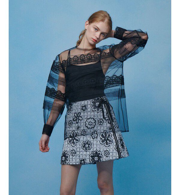 LOULOU WILLOUGHBY「【LOULOU WILLOUGHBY】チュールレースブラウス」|シャツ・ブラウス|