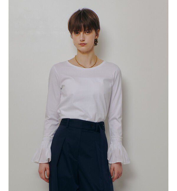 allureville「刺繍プリーツカフスプルオーバー」|Tシャツ・カットソー|