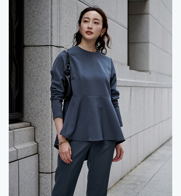 ur's「クルーネックペプラムプルオーバー」|Tシャツ・カットソー|