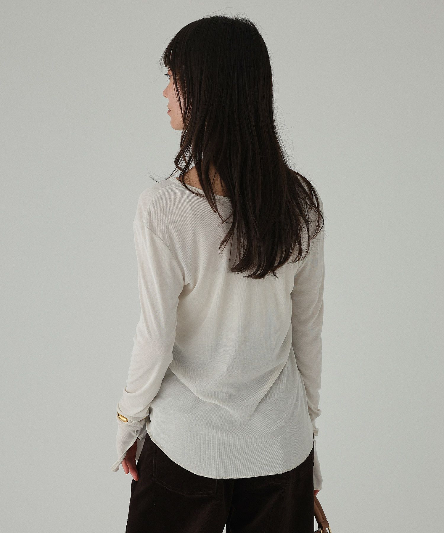 BABYLONE「2WAYストレッチテレコカーディガン」|Tシャツ・カットソー|