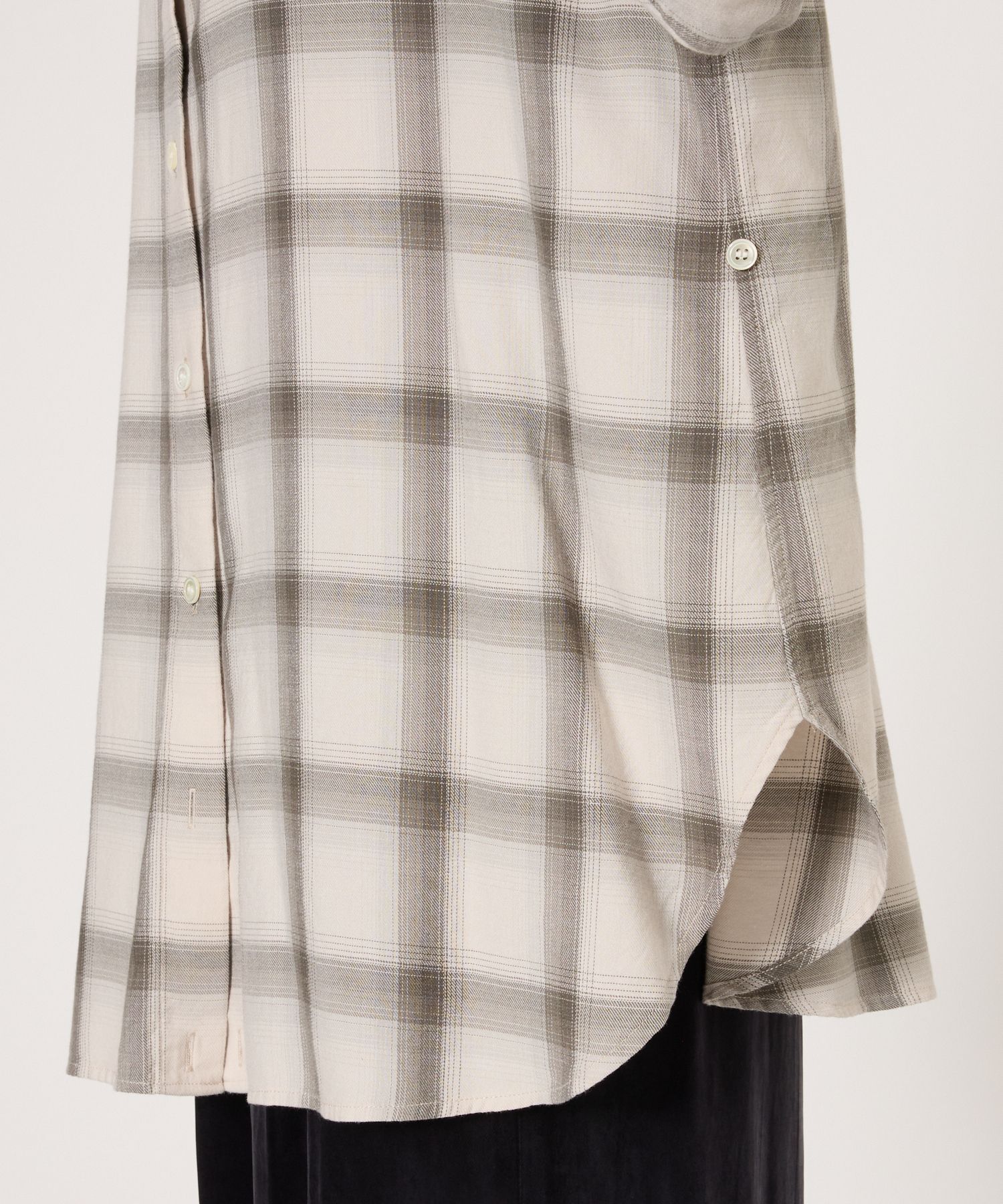 BABYLONE「カシュクールチェックシャツ」|シャツ・ブラウス|